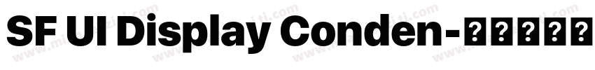 SF UI Display Conden字体转换